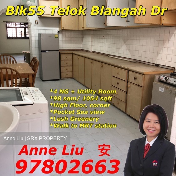 Blk 55 Telok Blangah Drive (Bukit Merah), HDB 4 Rooms #181946012